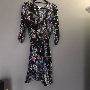 Milly Floral Front Tie Dress